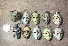 Friday the 13th Jason Voorhees Mask Keychain Set Of 10 1.75"