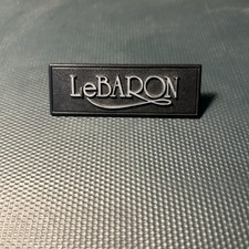 1982-88 Chrysler Lebaron Dash Dashboard Emblem Badge Logo Nameplate 1982-88 Chrysler Lebaron Dash Dashboard Emblem Badge Logo Nameplate