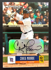 2005 Donruss Baseball CRAIG MONROE Autograph Card #181 Tigers