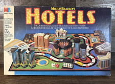Hotels / Real Estate Board Game / Milton Bradley / 100% Complete