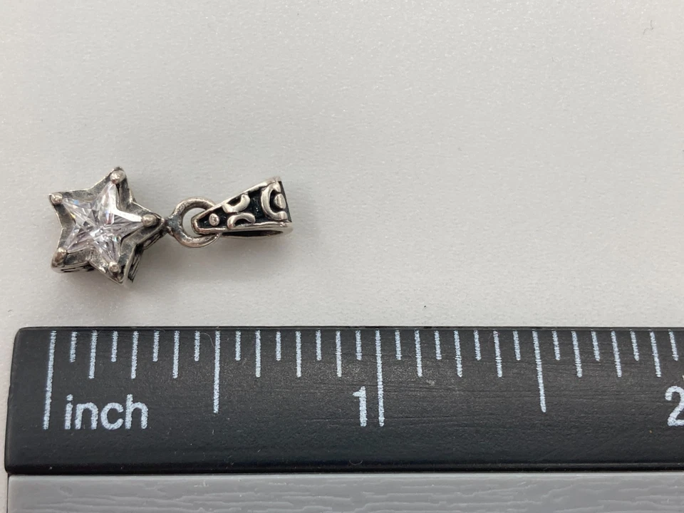 Colgante Silpada Oxidada Plata Esterlina Circonita cúbica Estrella Filigrana Celestial N1413 Foto 2 de 4