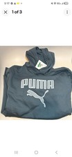 Men's Puma Hoodie Gray Skies FL Size Large Free 2xl Tee NWT Gift set