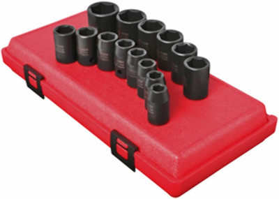 SUNEX TOOLS 2652 14 Piece 1/2-Inch Drive Standard Metric 6 Point 