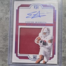 2025 Panini Nat'l Treasures Elic Ayomanor Stanford Rookie Patch Auto Serial #/49