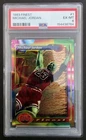 TT 1993 TOPPS FINEST MICHAEL JORDAN THE GREATEST OF ALL CARD # 1 PSA EX-MT 6