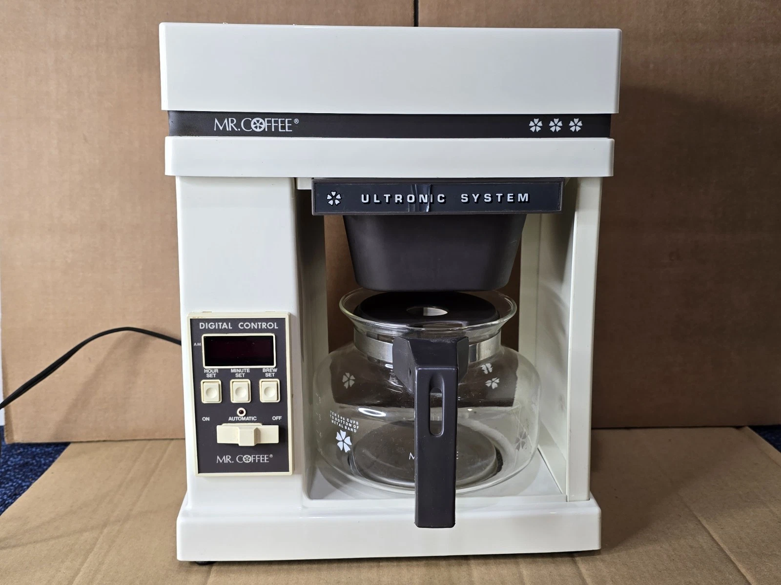 1980s Mr. Coffee 10 Cup Automatic Coffee Maker 80s Vintage Digital Control Works