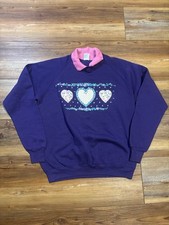 Vinatge 90s Gopher Sports Heart Grandma Sweatshirt Size XL
