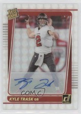 2021 Panini Clearly Donruss Rated Rookie Holo Mosaic Kyle Trask #56 Auto 16hc