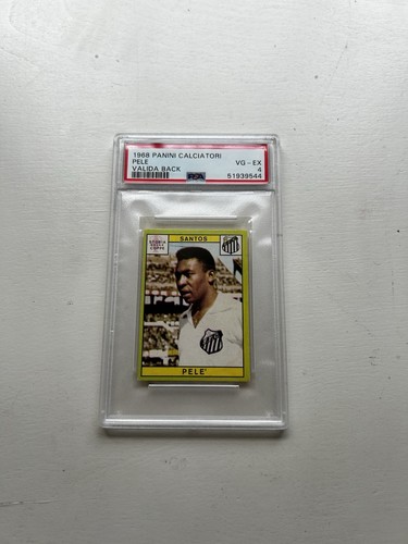 1968 PANINI CALCIATORI PELE VALIDA BACK PSA 4 VG EX EXTREMELY RARE POP 6 WOW