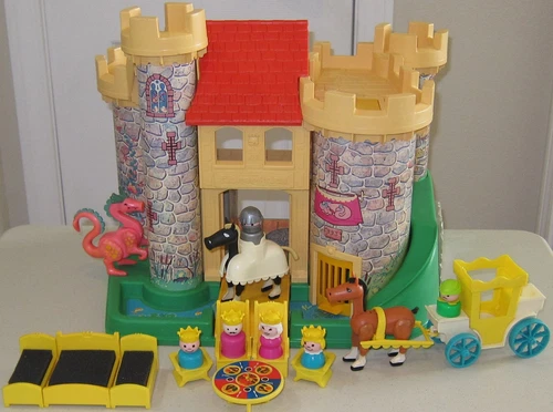 VINTAGE Fisher Price Little People Castle #993 CLASSIC Edition 100% COMPLETE