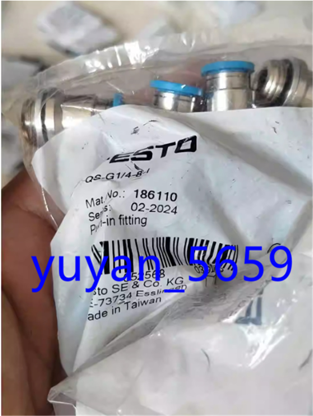 1PCS NEW FOR Festo 186110 QS-G1/4-8-I Pneumatic Connector #7435 LY