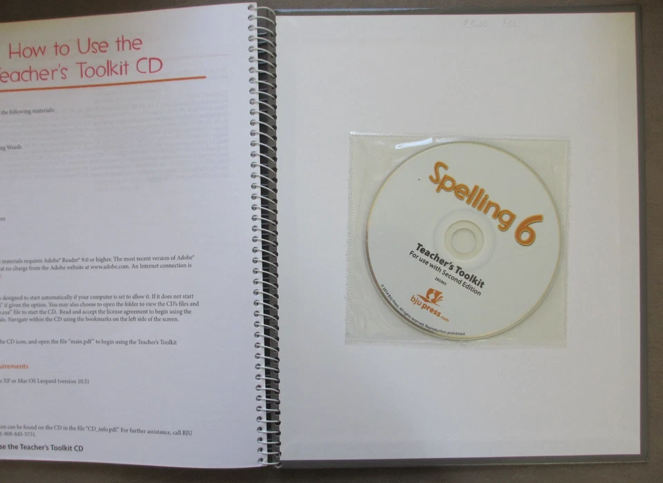 BJU Press Spelling 6 Teacher's Edition Second Edition - 6th Grade ~ Spiral w/ CD - Image 3 of 3