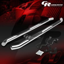 estribo de barra lateral plateado de 3" para Toyota Tacoma 2005-2020 doble/cabina doble/tripulada