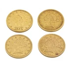 1853-1901 $2.50 Coronet Head Quarter Eagle U.S. Gold Coins Lot of 4 NR #C739-1