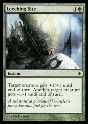 Leeching Bite New Phyrexia MTG Magic the Gathering card
