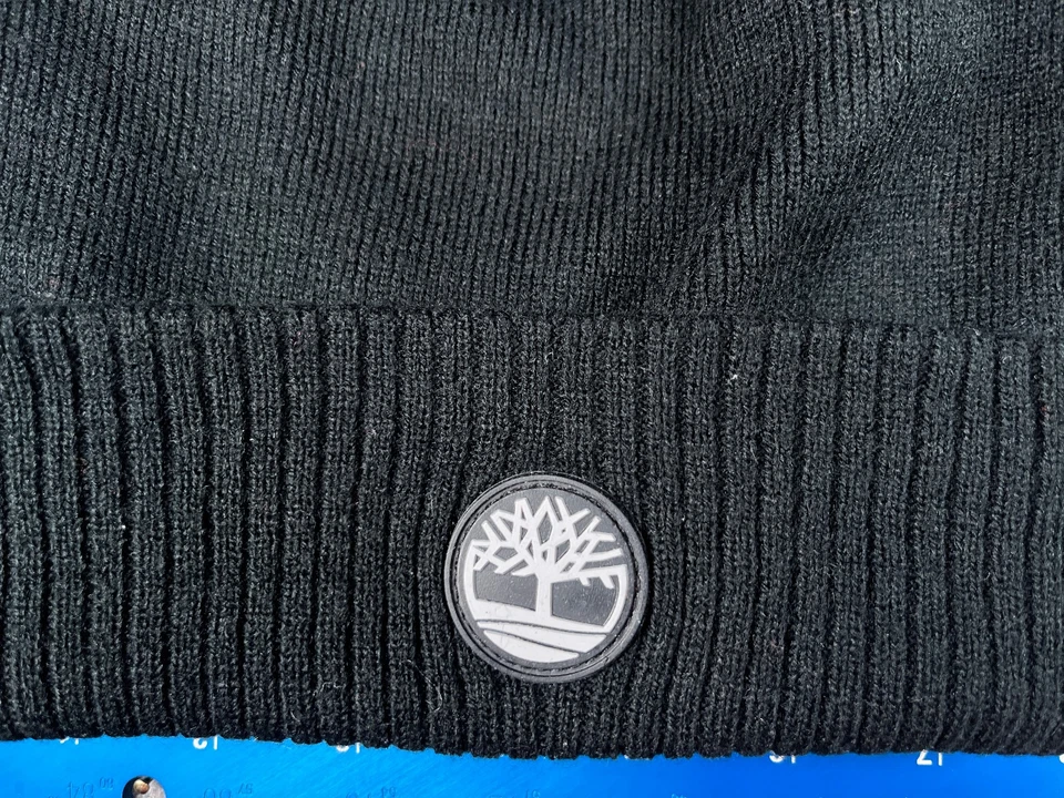 Timberland Gorro Toque Adulto Talla Única Negro Tejido 100% Acrílico Esquí Caminata Campamento Foto 2 de 4