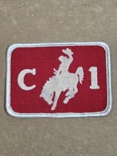 Vintage Rodeo C 1 Bronco Cowboy Embroidered Patch