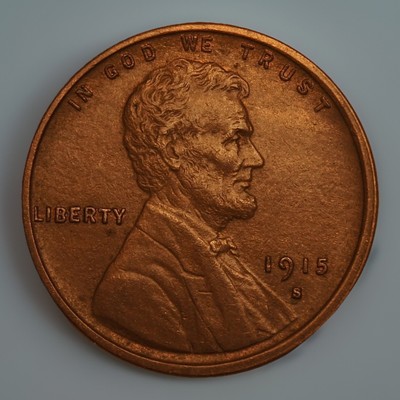 1915 s lincoln wheat cent penny UNC MS++++ Key Date