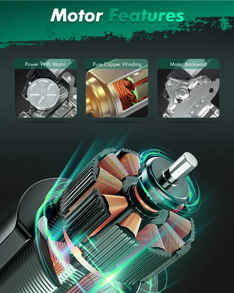 Regulador de ventana lateral del conductor delantero y conjunto de motor para Toyota Tundra 2000-2003 Foto 3 de 4