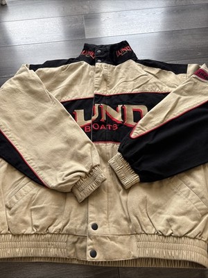 Vintage 90 s Lund Boats Fishing Cotton Zip Jacket Size Men s XL