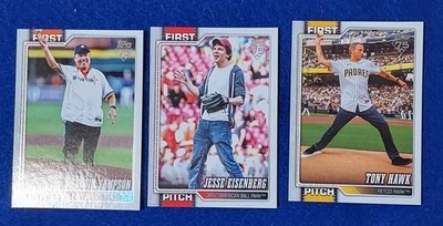 2026 Topps Series 1 Celebration Box First Pitch Lot x3 Sampson, Eisenberg, Hawk