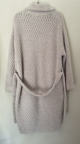 SUNDAY CITIZEN Cómoda Bata con Cinturón Waffle Taupe Talla Única Talla Grande S/M Unisex Acogedora - Imagen 4 de 6