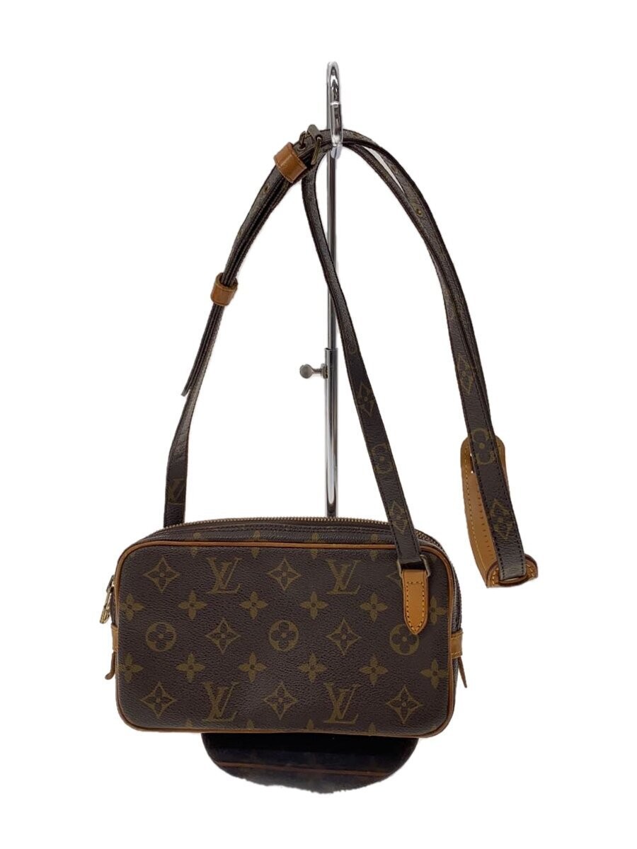 LOUIS VUITTON Pochette Marly Bandouli re Monogram Canvas BRW PVC BRW All over pa