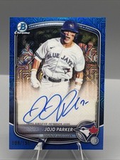 2025 Bowman Draft Mega Box JoJo Parker Auto /150 Blue Mojo Refractor #BMA-JP