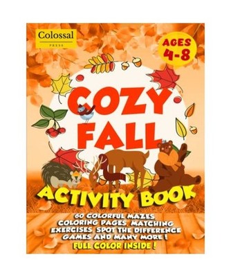 Fall Activity Book for Kids Ages 4-8: Full color fall activity book toddler - co