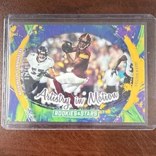 2024 Rookies and Stars Artistry In Motion Jahan Dotson Gold 1/10 - Commanders 