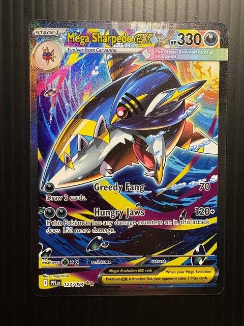 Mega Sharpedo ex #127 (Phantasmal Flames)