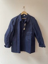 Vintage Kübler Merkur Lux jacket in navy cotton. Size 56 Brand New With Lables