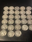 Lot of 38 1943 MERCURY DIMES Total 90% Silver 6 Denver 4 San Fran 28 Philly