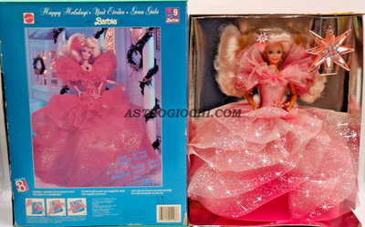BARBIE PUPPE HAPPY HOLIDAYS GRAN GALA' MATTEL VINTAGE 1991 NEU IM KARTON