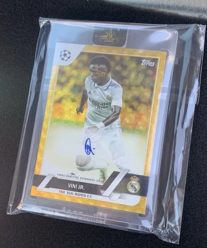 Vini Jr., 1/1 - 2022-23 Topps UEFA Club Competitions Gold Superfractor, Auto A-V
