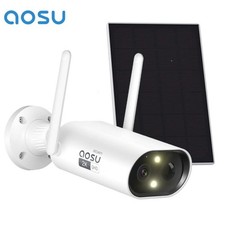 AOSU Solar Camera Security Outdoor 2k Surveillance Camera works with Alexa