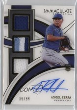 2022 Immaculate Rookie Triple Memorabilia Signatures 35/99 Angel Zerpa Auto 10q9