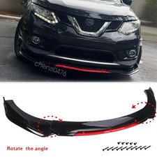 For Nissan Juke 11-17 Redblack Front Bumper Chin Lip Spoiler Splitter Body Kit For Nissan Juke 11-17 Redblack Front Bumper Chin Lip Spoiler Splitter Body Kit