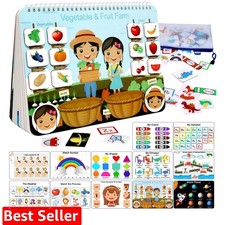 Busy Book for Toddlers, Montessori Toys for 3 4 5 6 Old, Autism Sensory Educ...