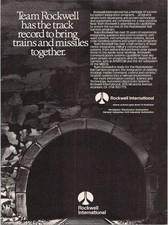 Rockwell International 1988 Original Print Ad Peacekeeper Rail Garrison
