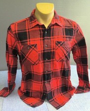 Arizona Jean Co Flannel Button Up Shirt Plaid Men's Large