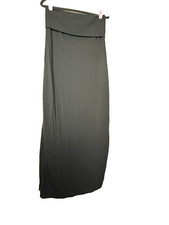 Urban Outfitters Convertible Midi Dress Skirt Strapless Black Stretch  | Size L