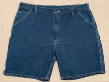 VTG Carhartt Jean Shorts Men's Blue Carpenter B28-DST Work Wear Sz 42 41 8  