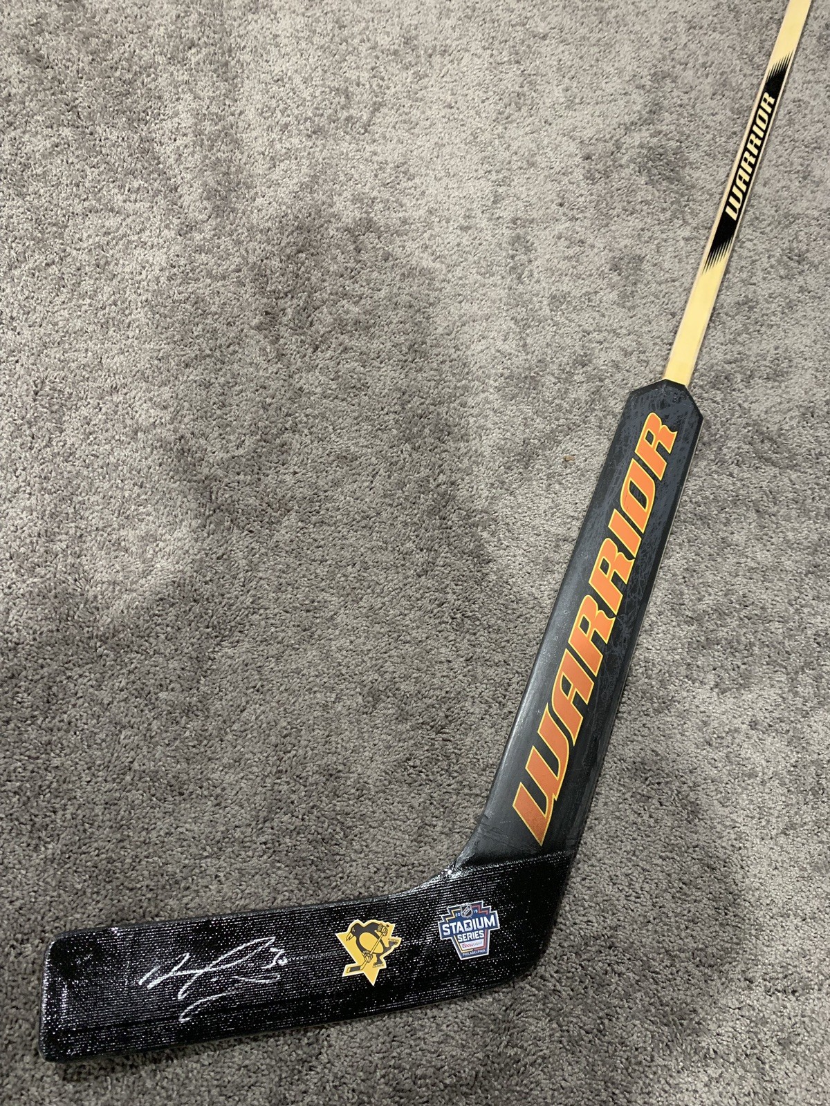 MATT MURRAY Pittsburgh Penguins Stadium Series 19 SIGNED Goalie Stick w/BAS COA 