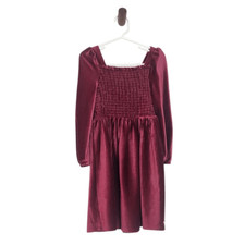 Tahari Girl's Burgundy Ribbed Velvet Party Dress Size 5 Tahari Burgundy Dress