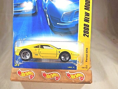 2008 Hot Wheels #38 New Models 38/40 FERRARI GTO Yellow Variant w