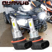 2 LED for 1997 98 Polaris Sportsman 335 400L 500 Low Beam Headlight Bulbs 35w