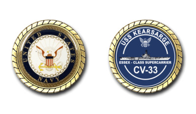USS Kearsarge CV-33 Challenge Coin US Navy Officially Licensed