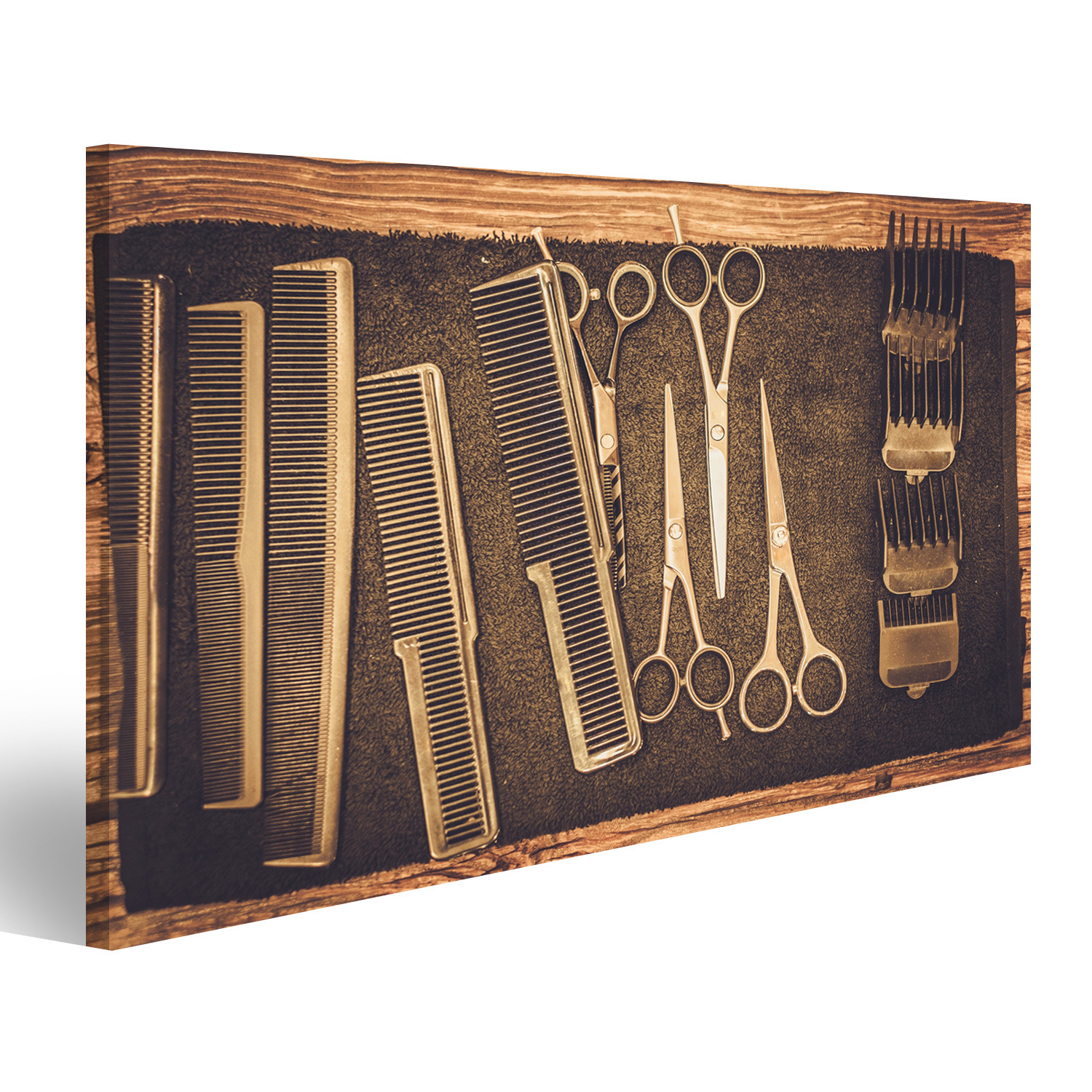 Bild Auf Leinwand Leinwand Leinwand Zubehor Des Herrenfriseurs Im - 