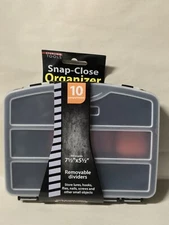 10-Compartment Small Parts Snap Close Plastic Organizer Sterling Tools 